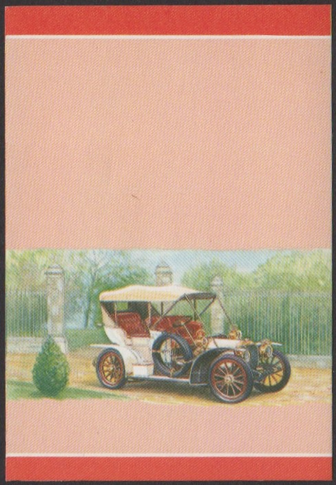 Nukufetau 2nd Series 5c 1904 Mercedes 28 PS Automobile Stamp All Colors Stage Color Proof