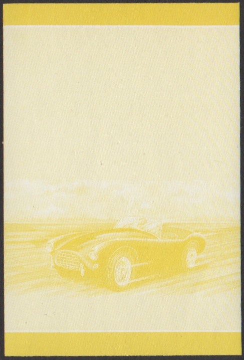 Nukufetau 2nd Series 75c 1960 A.C. Ace Automobile Stamp Yellow Stage Color Proof