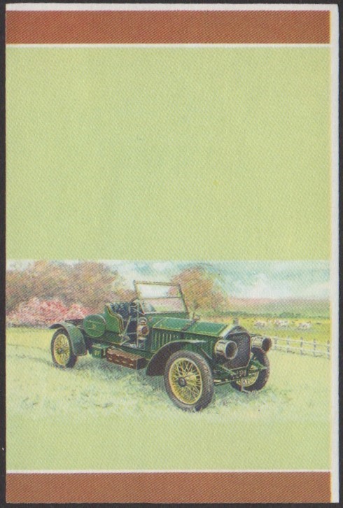 Nukulaelae 1st Series 35c 1907 Napier 60HP Touring Car Automobile Stamp All Colors Stage Color Proof