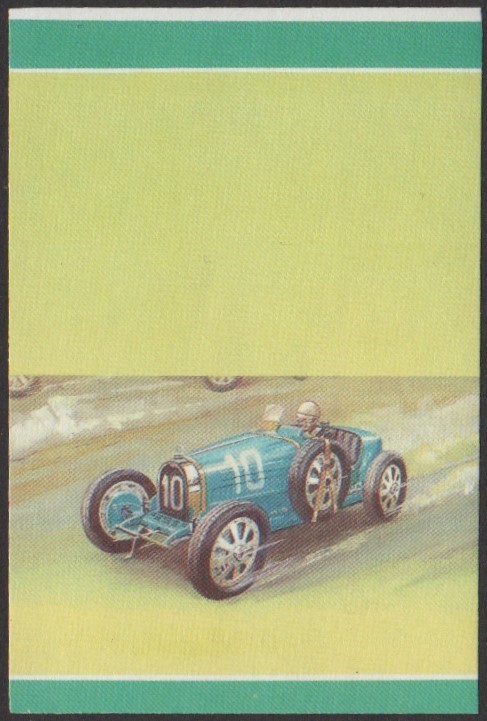Nukulaelae 1st Series 5c 1924 Bugatti Type 35 Automobile Stamp All Colors Stage Color Proof