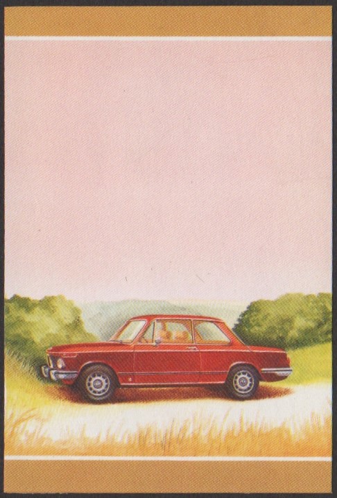 Nukulaelae 2nd Series 35c 1975 BMW 2002 TII Automobile Stamp All Colors Stage Color Proof