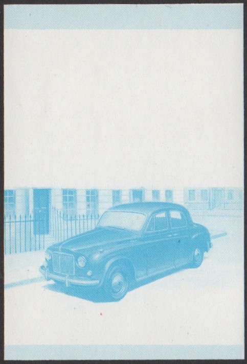Nukulaelae 2nd Series 75c 1955 Rover 90 Automobile Stamp Blue Stage Color Proof