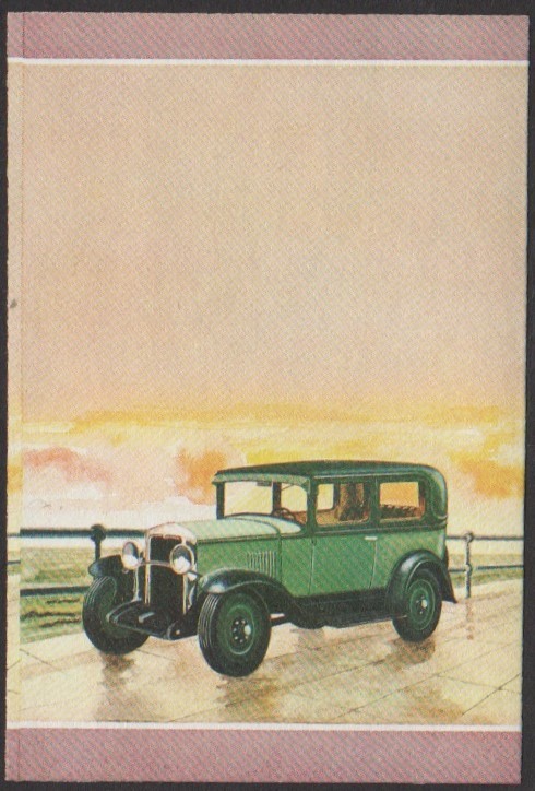 Tuvalu 1st Series 50c 1929 Chevrolet International Six Automobile Stamp All Colors Stage Color Proof