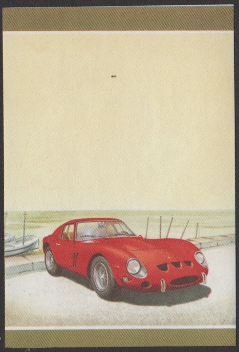 Tuvalu 3rd Series 55c 1962 Ferrari 250 GTO Automobile Stamp All Colors Stage Color Proof