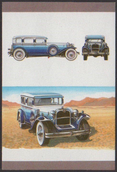 Tuvalu 4th Series 50c 1930 Ruxton Automobile Stamp All Colors Stage Color Proof