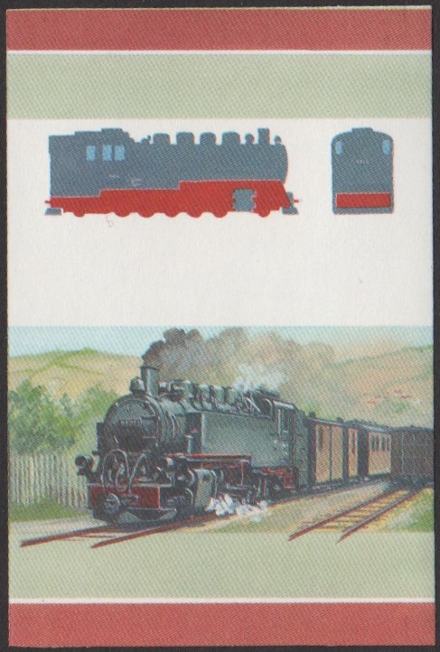 Tuvalu 4th Series 30c 1952 Class 99-77 2-10-2T Locomotive Stamp All Colors Stage Color Proof