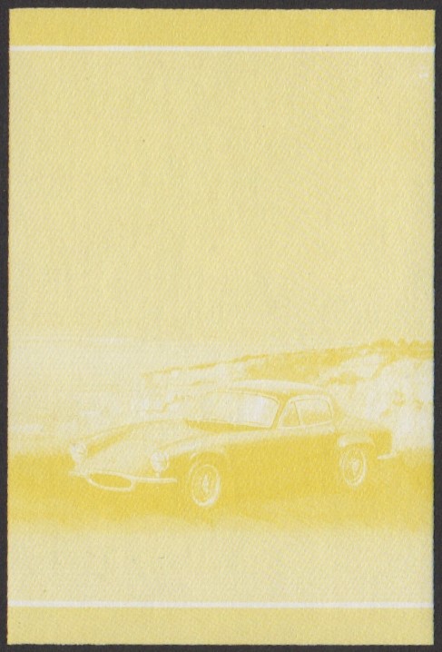 Vaitupu 2nd Series 5c 1961 Lotus Elite Automobile Stamp Yellow Stage Color Proof