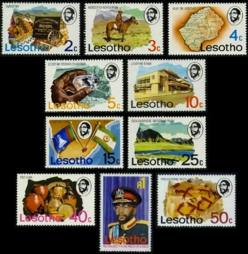 1976 Various Places and Products of Lesotho Stamps
