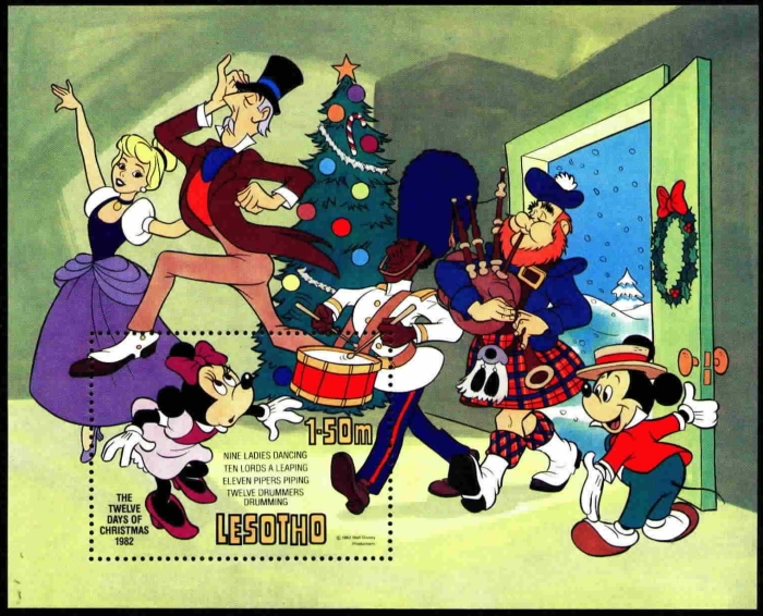 1982 Christmas, Disney Souvenir Sheet