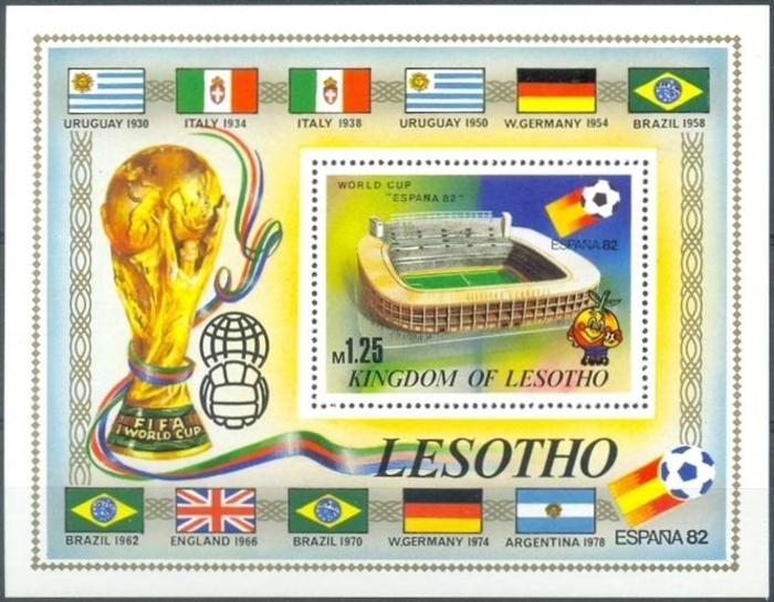 1982 World Cup Soccer Championship, Spain Souvenir Sheet