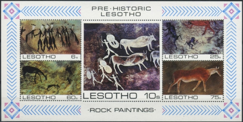 1983 Rock Paintings Souvenir Sheet