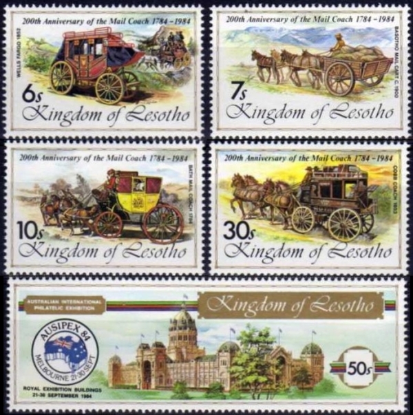 1984 Mail Coach Bicentenary and AUSIPEX Stamps