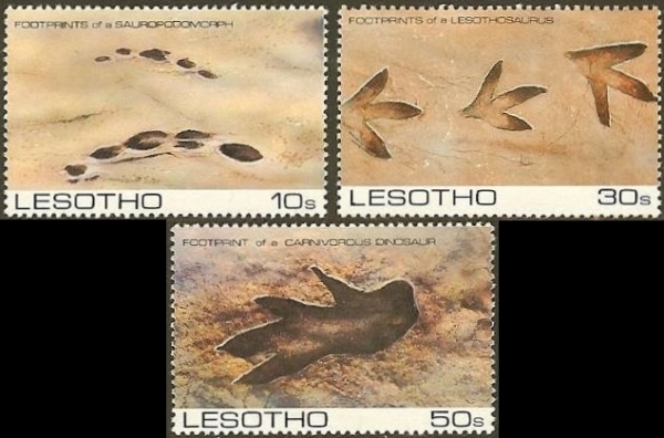 1984 Prehistoric Footprints (2nd series) Stamps