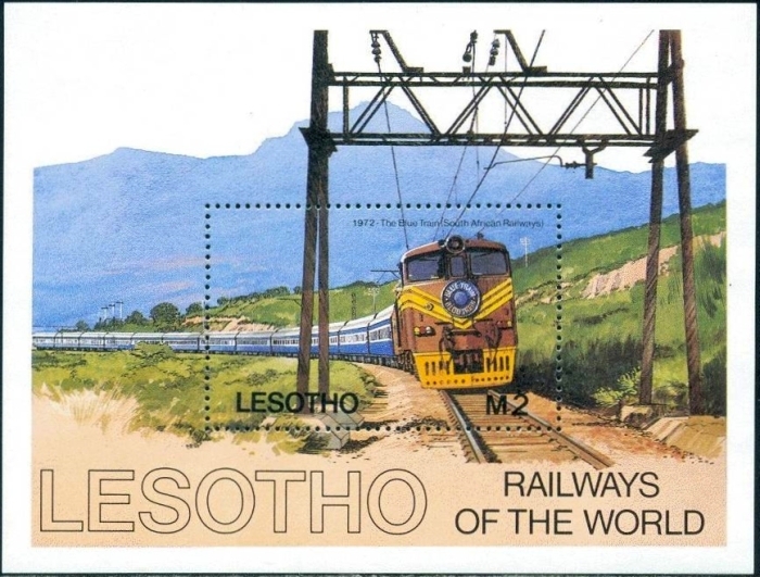 1984 Railways of the World Souvenir Sheet