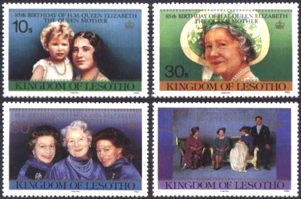 1985 Life and Times of Queen Mother Stamps