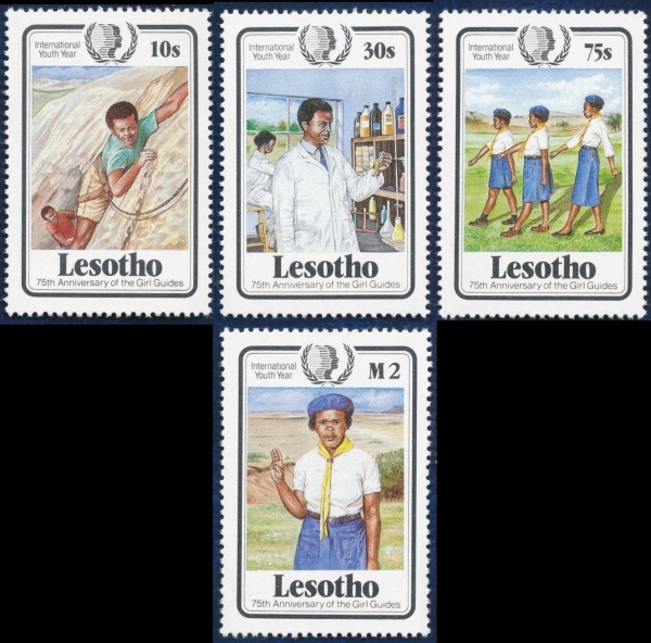 1985 International Youth Year and Girl Guide Movement Stamps