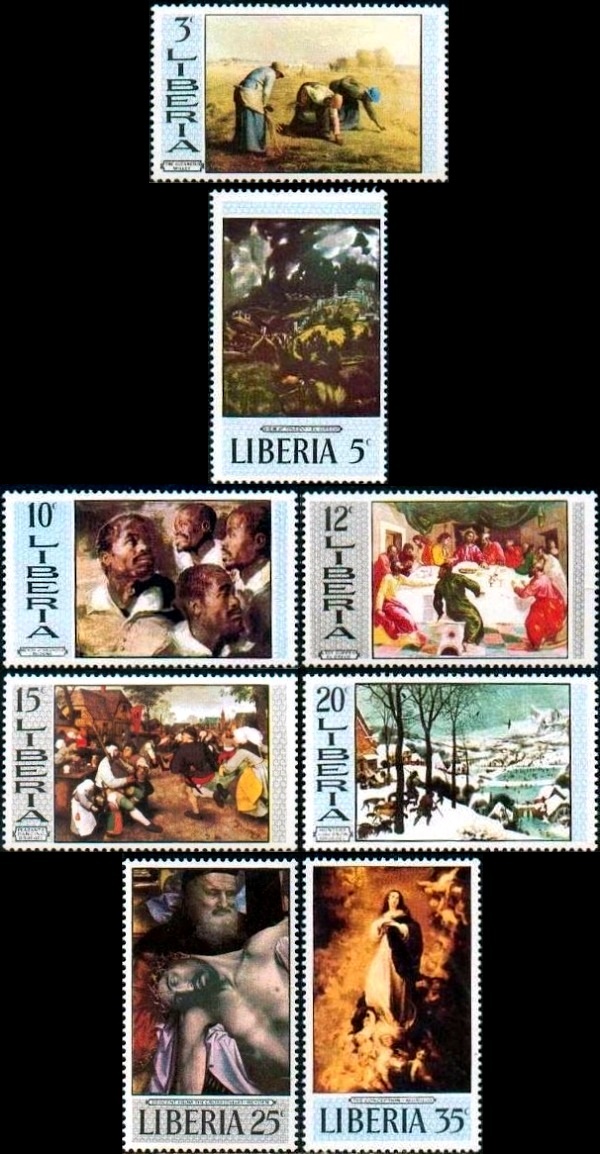 Liberia 1969 Paintings (2nd issue) Stamps