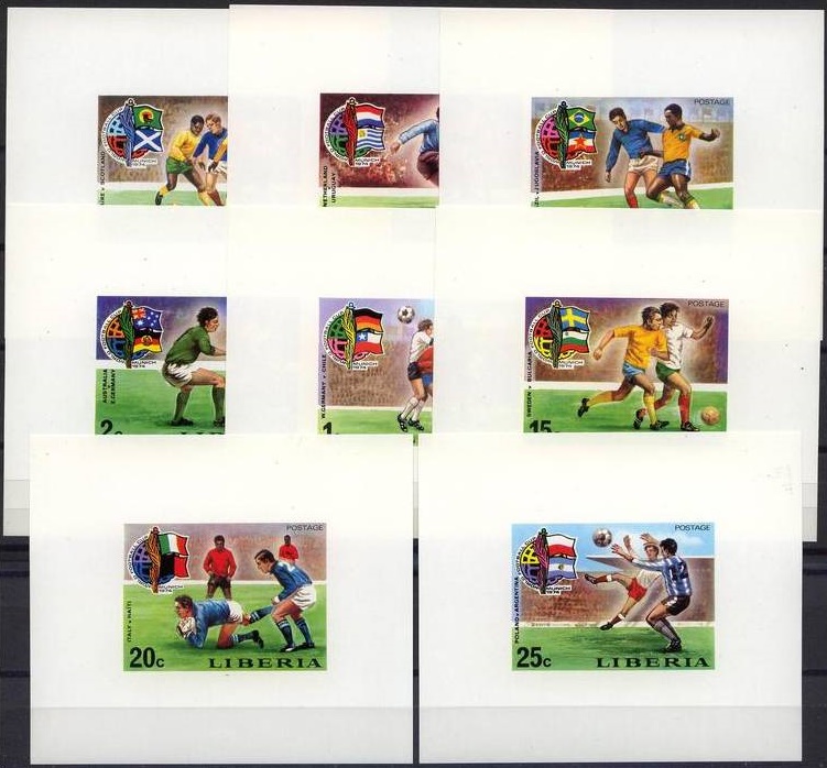 Liberia 1974 World Cup Soccer Championship, Munich Deluxe Sheetlet Set