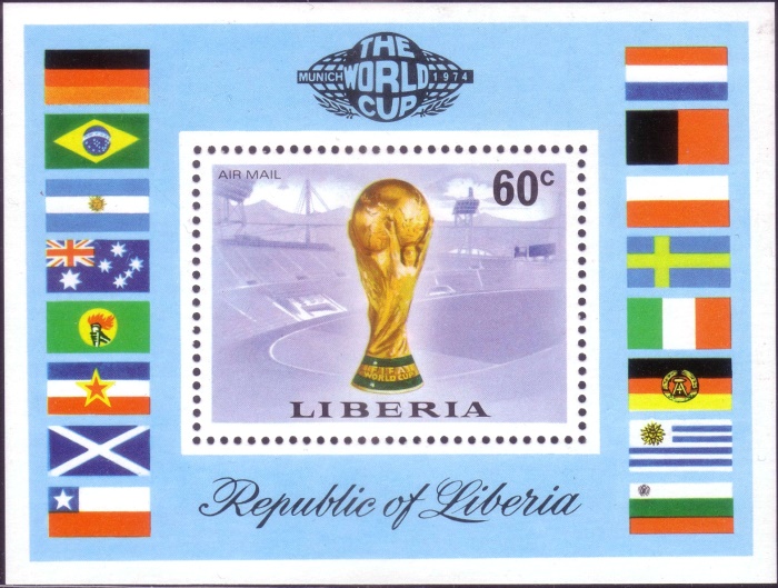 Liberia 1974 World Cup Soccer Championship, Munich Souvenir Sheet