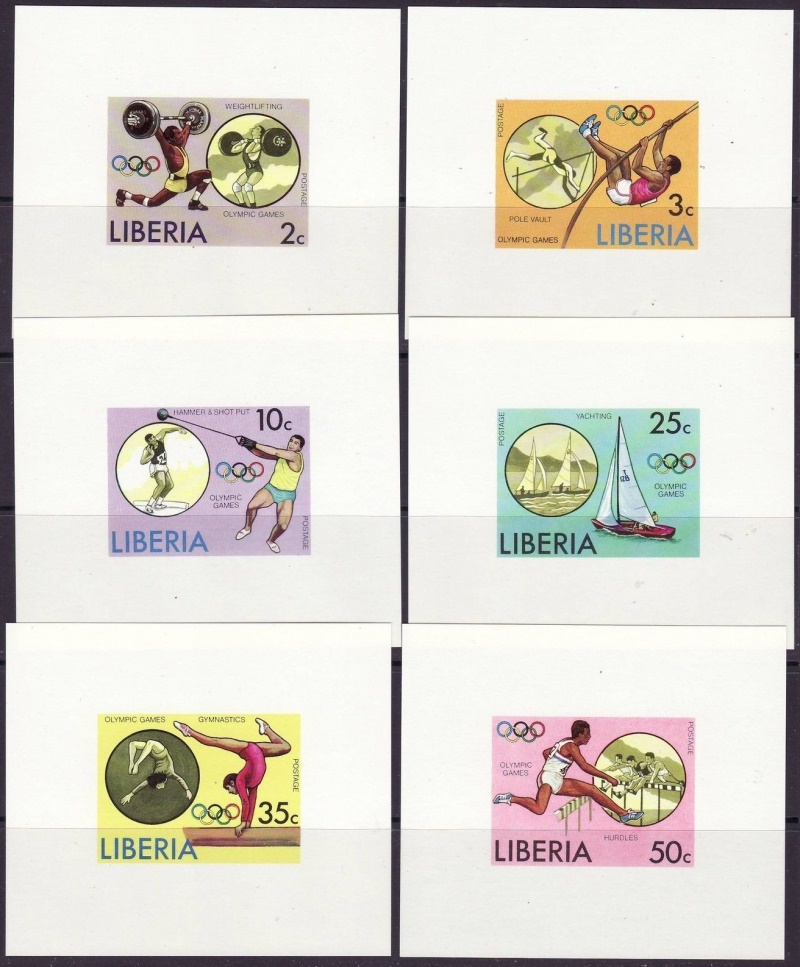 Liberia 1976 21st Olympic Games, Montreal Deluxe Sheetlet Set
