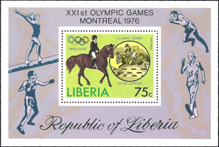 Liberia 1976 21st Olympic Games, Montreal Souvenir Sheet