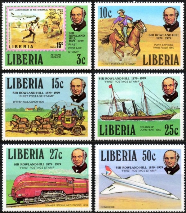 Liberia 1979 Death Centenary of Sir Rowland Hill Stamps