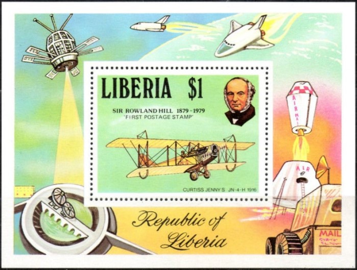 Liberia 1979 Death Centenary of Sir Rowland Hill Souvenir Sheet