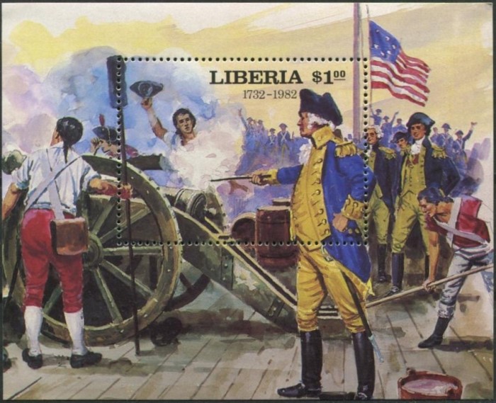 Liberia 1982 Presidents of the United States (4th series) Souvenir Sheet