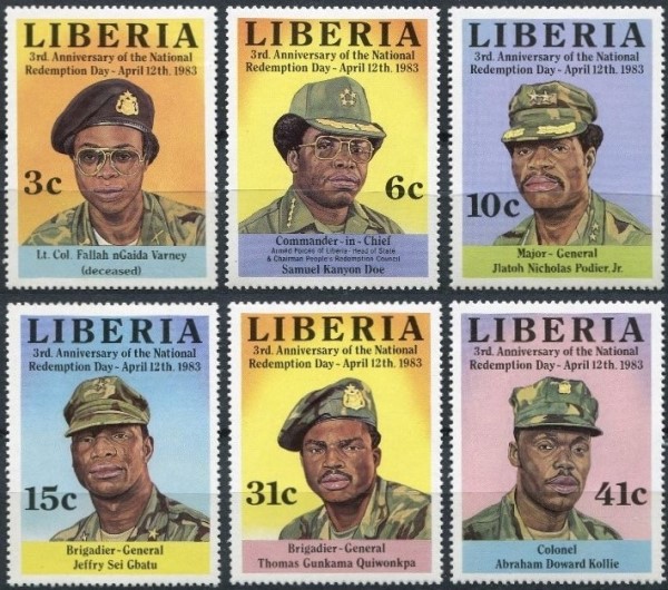 Liberia 1983 3rd National Redemption Day Stamps