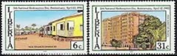 Liberia 1985 5th National Redemption Day Stamps