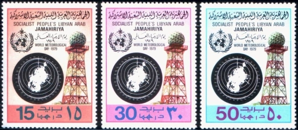 Libya 1979 World Meteorological Day Stamps