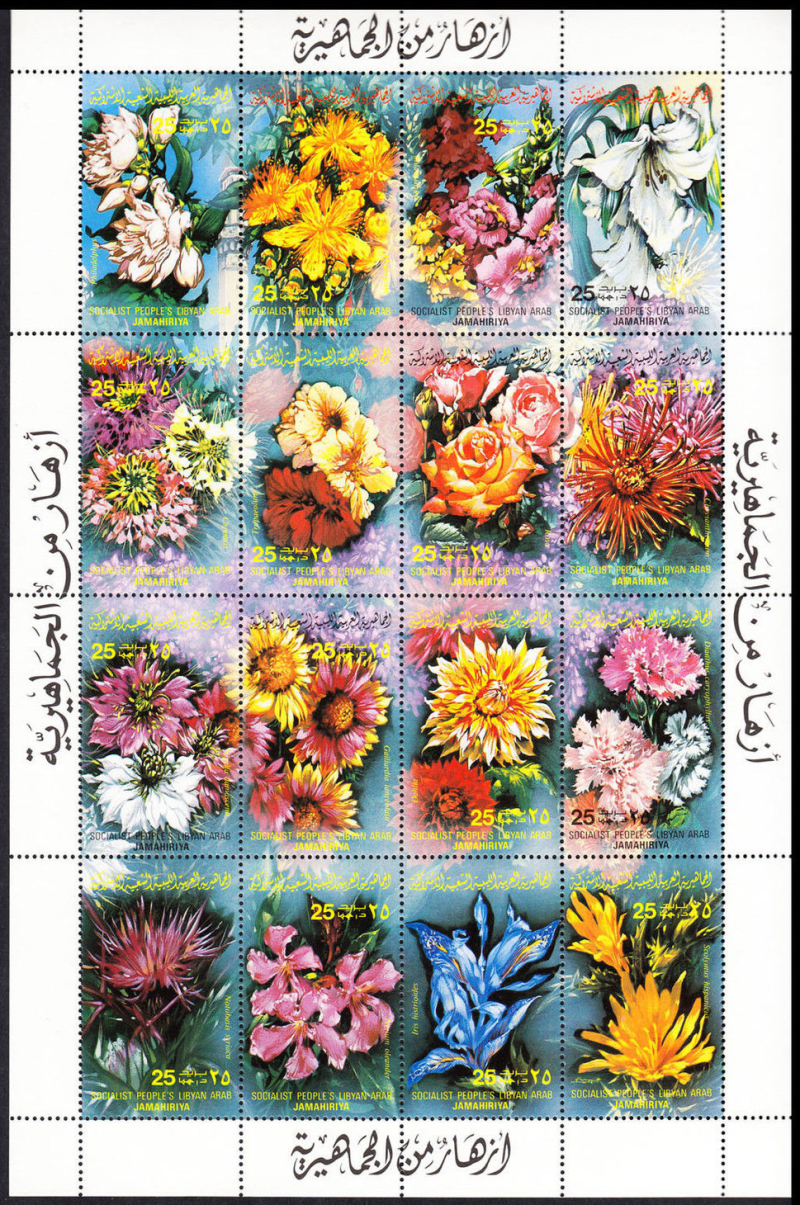 Libya 1983 Flowers Stamps