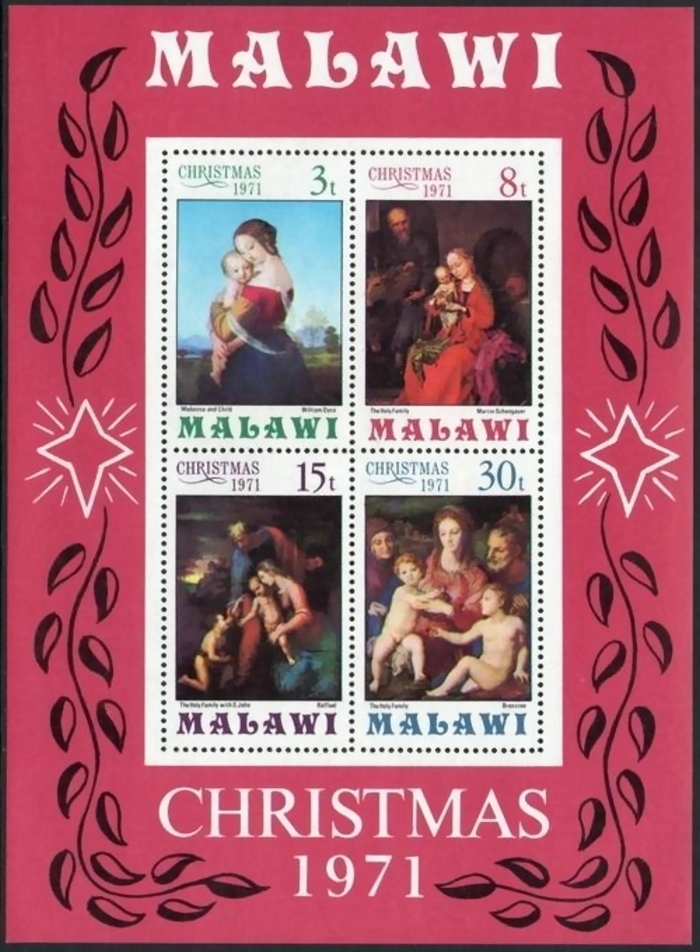 Malawi 1971 Christmas Souvenir Sheet