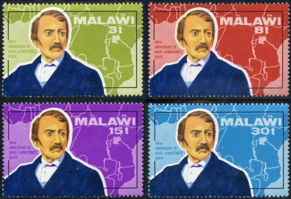 Malawi 1973 Death Centenary of David Livingstone Stamps