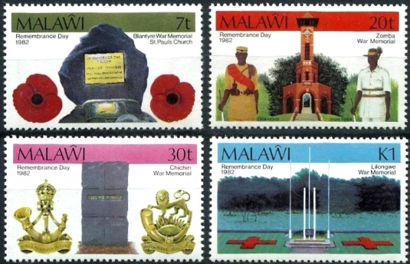 Malawi 1982 Remembrance Day Stamps