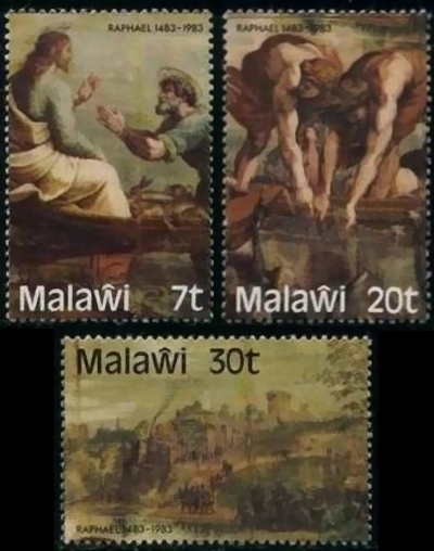 Malawi 1983 500th Birth Anniversary of Raphael Stamps