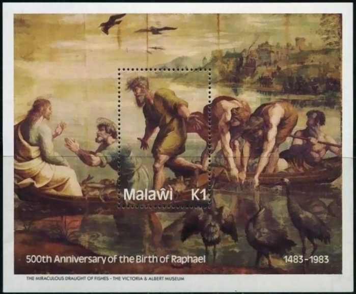 Malawi 1983 500th Birth Anniversary of Raphael Souvenir Sheet