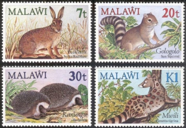 Malawi 1984 Small Mammals Stamps