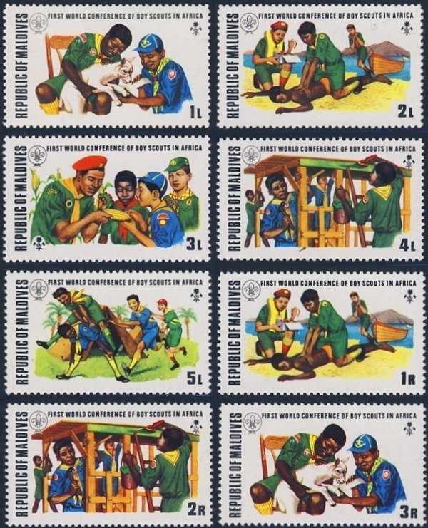 1973 24th International Scouting Congress Stamps