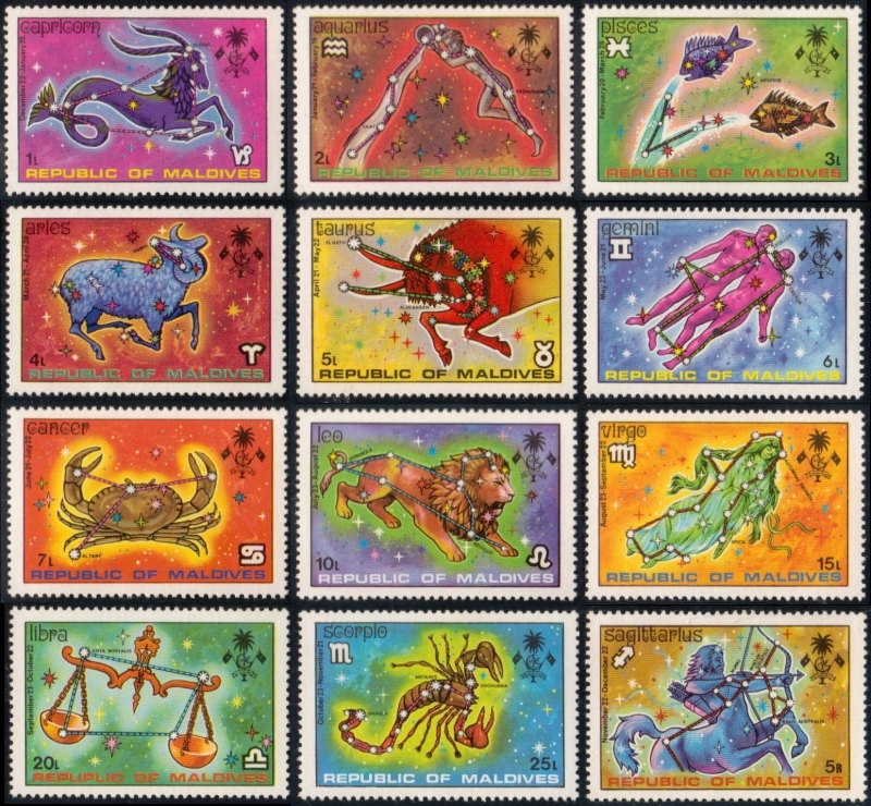 1974 Signs of the Zodiac Stamps