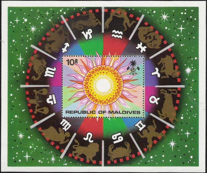 1974 Signs of the Zodiac Souvenir Sheet