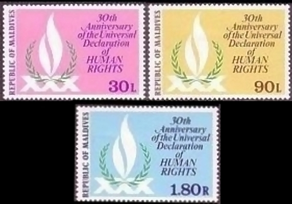 1978 30th Anniversary of the Declaration of Human Rights Stamps