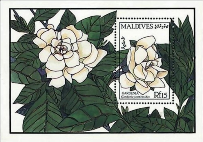 1987 Flowers 'Gardenia' Souvenir Sheet