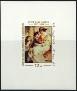 Mauritania 1977 Rubens Paintings Deluxe Sheetlet Set