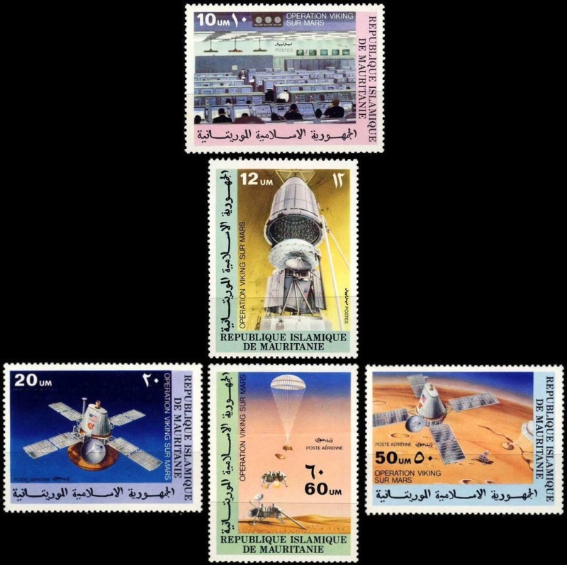 Mauritania 1977 Viking Mars Project Stamps