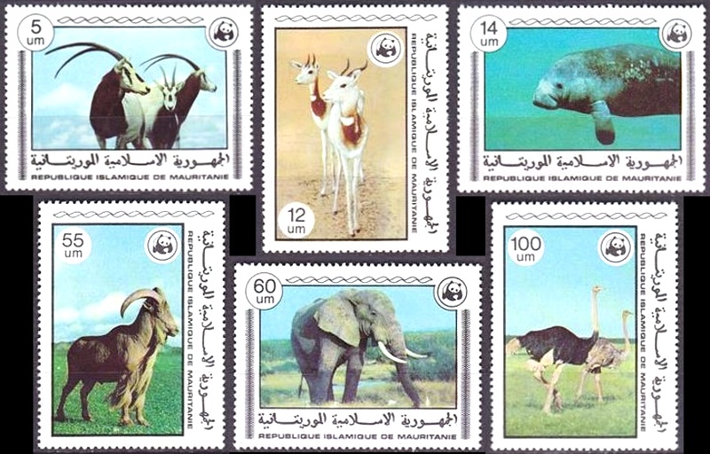 Mauritania 1978 Endangered Animals (WWF) Stamps