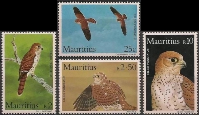 1984 Mauritius Kestrels Stamps