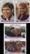 Saint Lucia 1986 Royal Wedding Forgeries