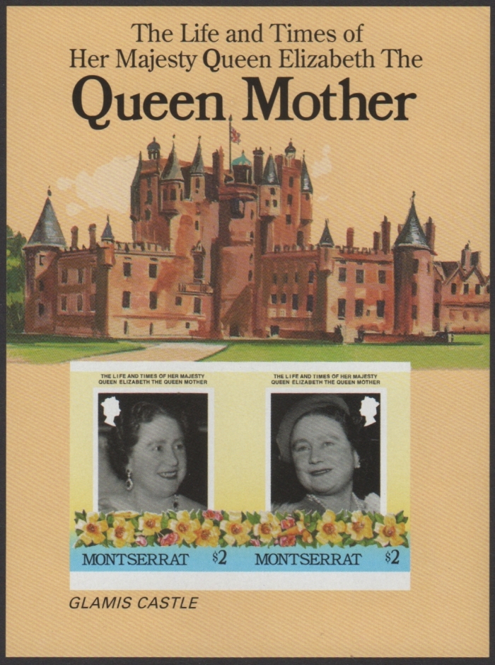 Montserrat 1985 Queen Elizabeth 85th Birthday Stamp Forgery Souvenir Sheet