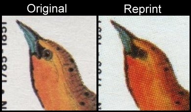 The Unauthorized Reprint Montserrat Birds Scott 582 Printing Comparison